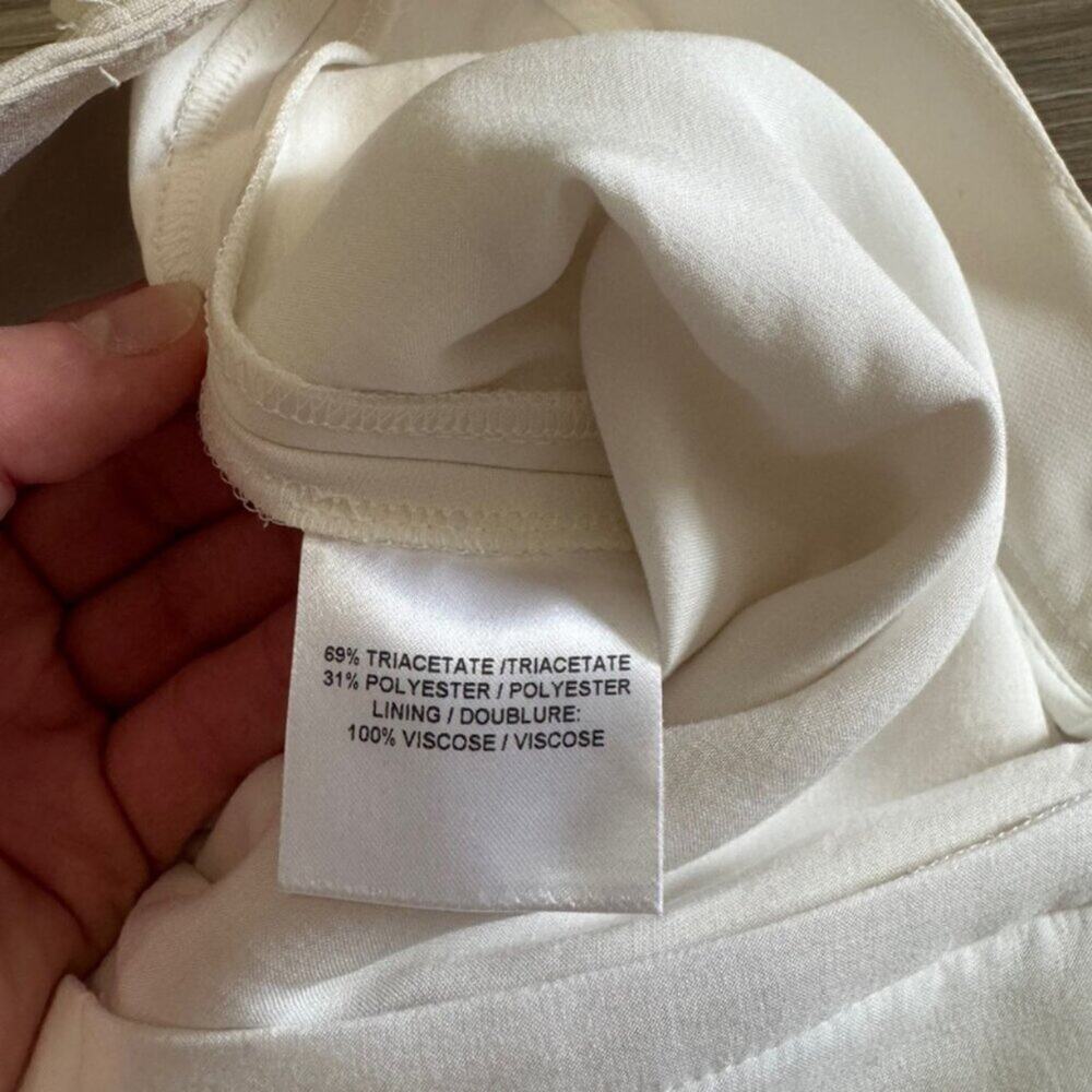 Judith & Charles | White High Waisted Tuxedo Stripe Pants size 2 - Picture 6 of 8
